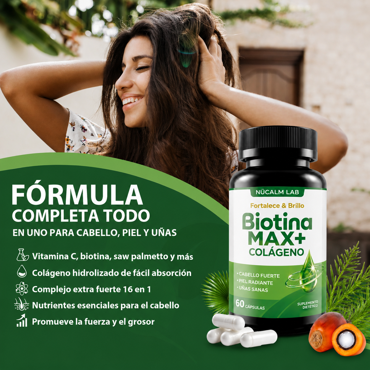 Biotina Max Colágeno — Suplemento Dietético